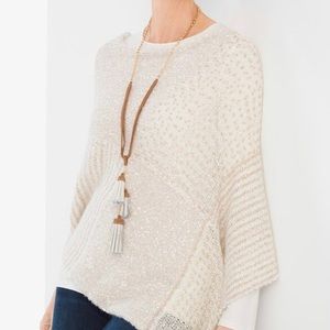 COZY SEQUIN SUTTON PONCHO